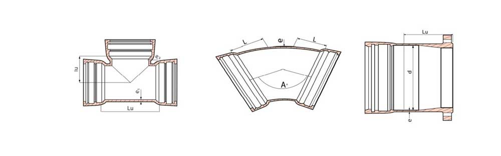 Socket (Tyton) ductile iron fittings