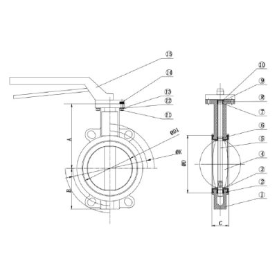 wafer type butterfly valve _ 3
